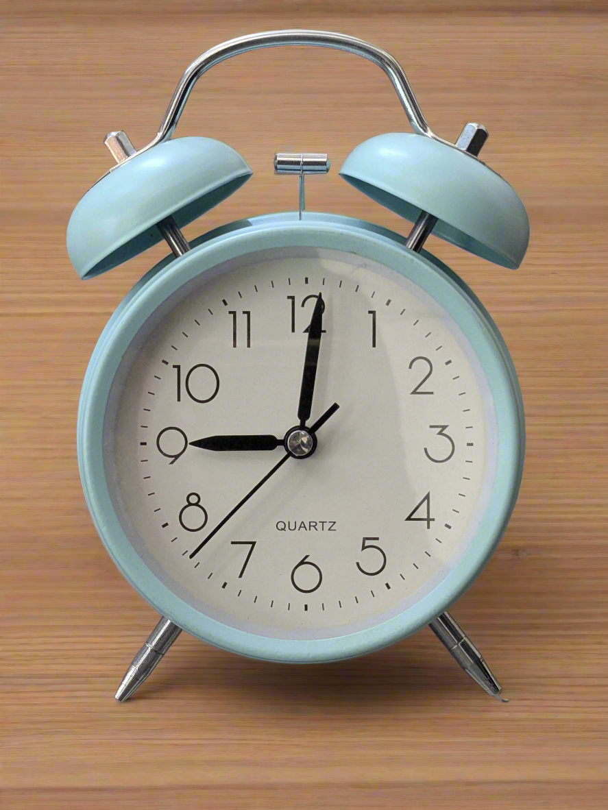 Quartz Alarm Clock | Blue